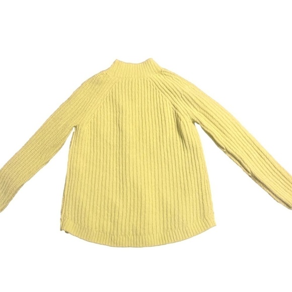 TALBOTS Texture Stitch Mock-Neck Sweater Lime Green Size XS - Picture 4 of 7